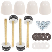 Toilet Floor Bolt Replacement Kit with Nylon Feet and Tank