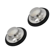 Bouchon de vidange en acier pour baignoire et lavabo (2 pièces)