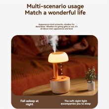 Cool Mist Humidifiers 800ml Anti Gravitys Water Drop Humidifiers for Bedroom Quiet Air Humidifier with Night Light