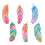 Feather Bookmark Diamond Painting Kit 6 Pieces 1