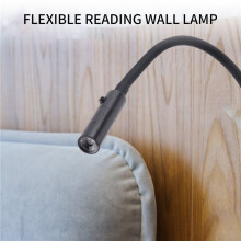 Lampe Murale de Lecture LED Moderne avec Flexible et Interrupteur, Idéale pour une Table de Chevet ou une Chambre à Coucher.