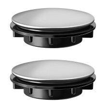Ruostumattomasta teräksestä valmistetut pesualtaan hananreiän suojukset 31-40 mm 2 kpl