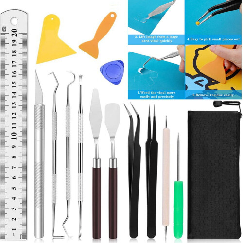 Vinyl Weeding Tools Set Basic 22-Piece