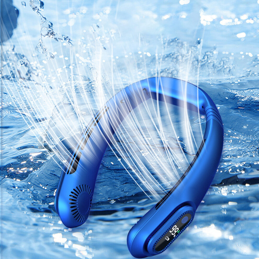 Kayannuo Bladeless Hanging Fan 2000Mah 3-Speed Blue 9107258556592