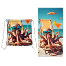 Sac Ă dos serviette de plage Perfect Alley Octopus 2 en 1
