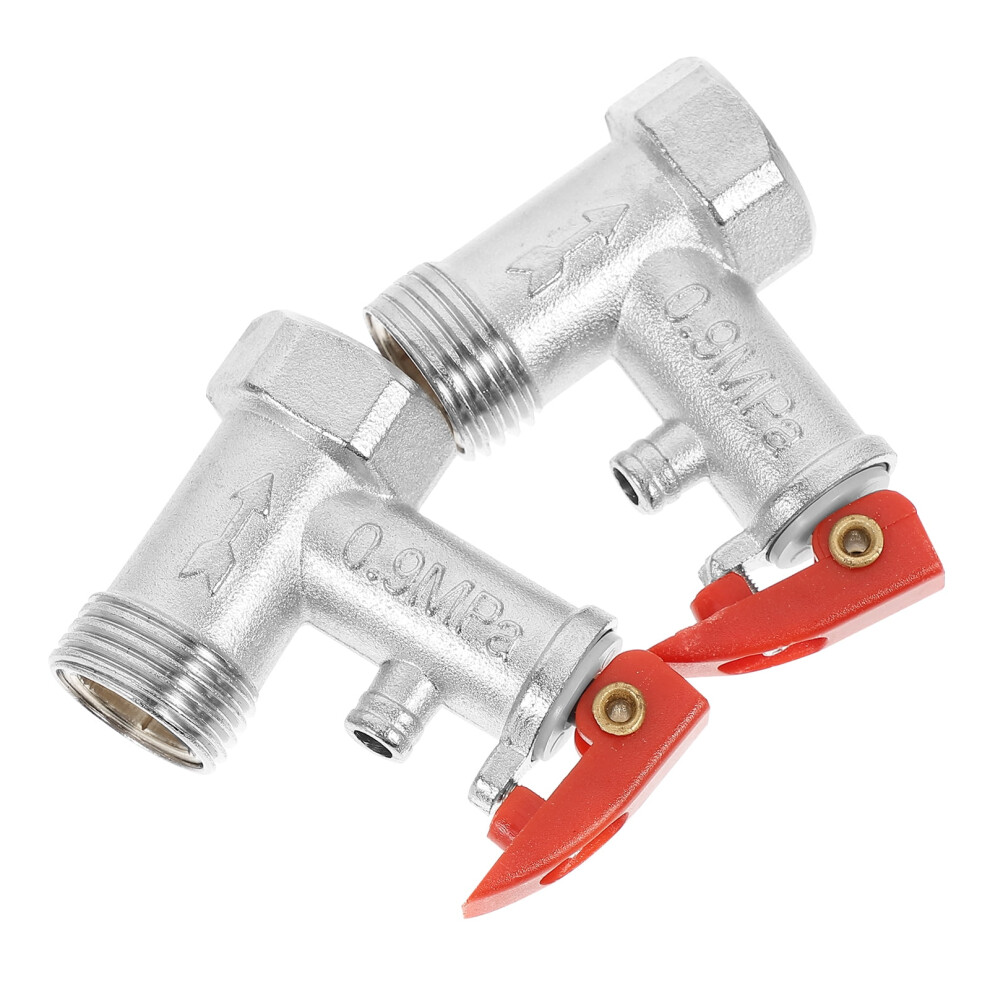 Water Heater Pressure Relief Valve Silver 9107258567437