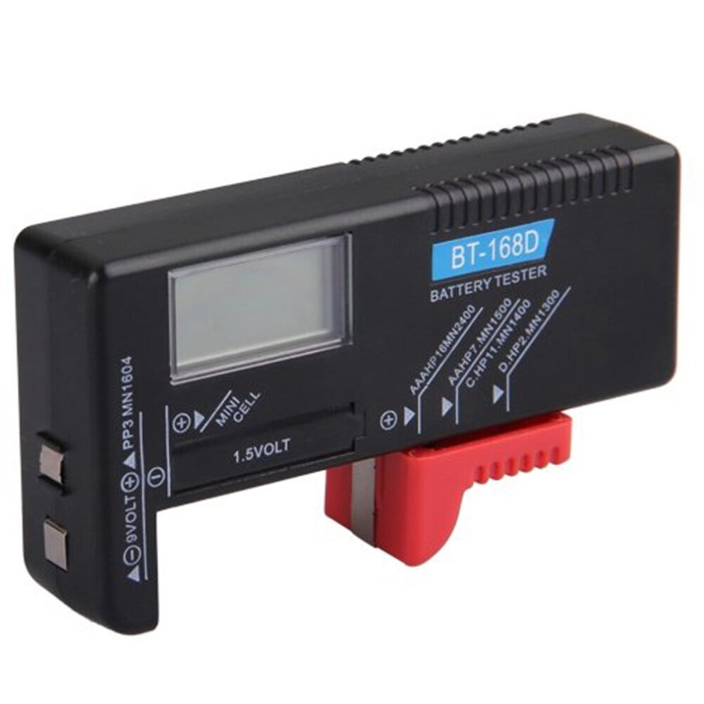 Bt-168D Digital Battery Tester For 9V, 1.5V Aa Aaa Button 9107258547613