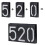 LED solar house number light outdoor wall plaque 5
