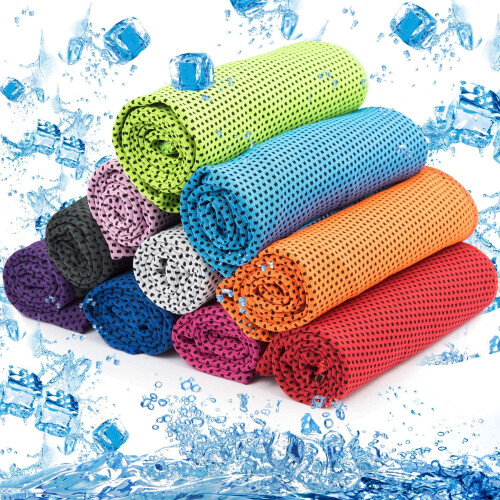 Toalha Refrescante de Microfibra para Rosto e Pescoço (10 unidades)