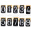 LED solar house number light outdoor wall plaque 6