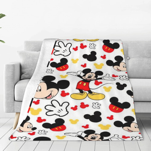 Couverture en peluche Mickey Mouse 50 x 60 pouces