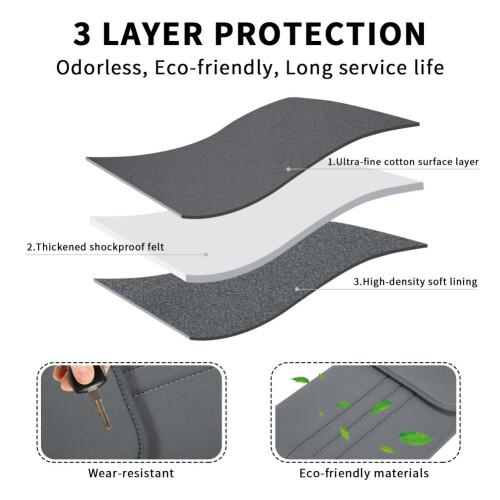Capa protetora para laptop de 13 polegadas, capa impermeável para tablet, compatível com Apple MacBook Air M1, Pro, Surface, Lenovo, Dell, HP - 2