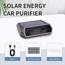 Désodorisant d'air portable pour voiture Mosiee USB solaire avec filtre