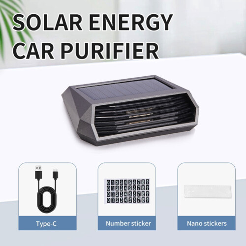Mosiee USB Solar-Auto-Lufterfrischer mit Filter