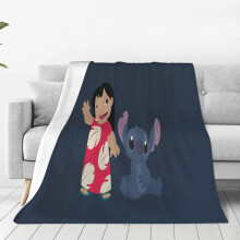 Couverture en flanelle Lilo et Stitch 127 cm x 102 cm