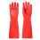 Waterproof Cleaning Gloves Red Thickened 40cm 1