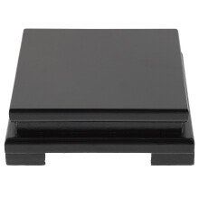 Suporte de madeira oriental para vaso, base quadrada para bule de chá, 1 peça