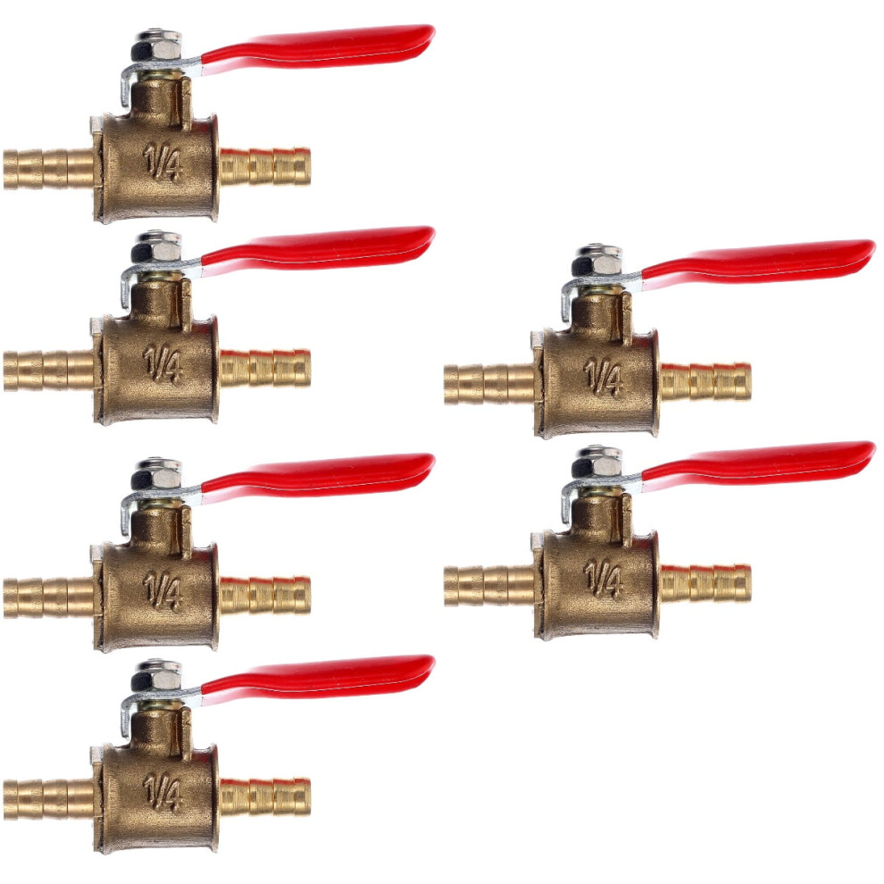 Copper Shut-Off Valve Brass Ball Valve 6 Pcs 9107258567611