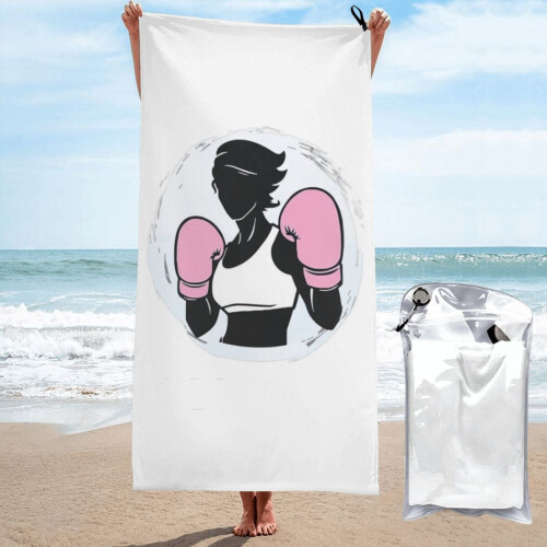 Toalha de praia feminina de microfibra, 76 x 152 cm (30 x 60 polegadas)