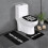 Badrumsmatta set halkfri 3-delad 61x43 cm 1