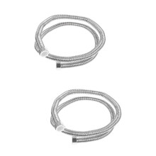 Bruserslangeadapter Fleksibel badeværelsesfitting 2 stk.