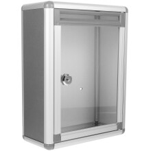 Decoratieve opbergdoos/brievenbus van aluminiumlegering