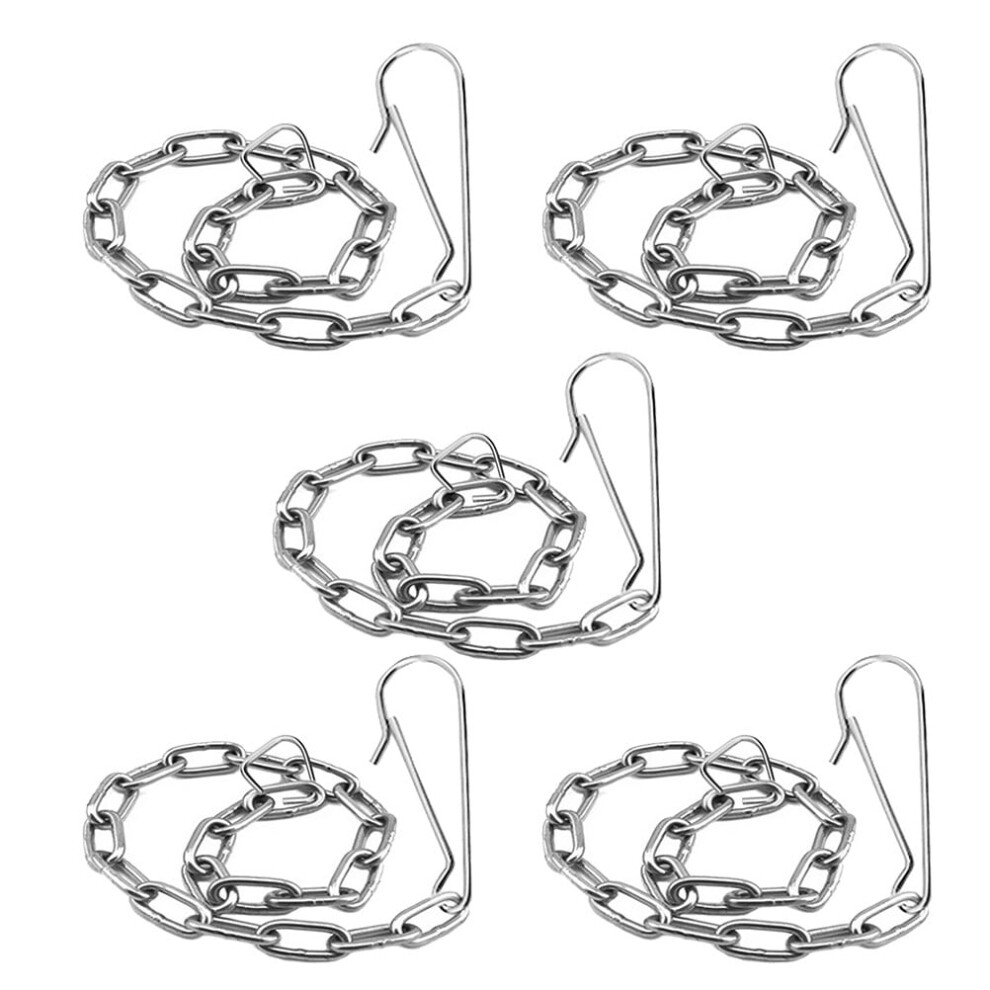 Stainless Steel Toilet Flapper Chain With Snap Hook Rings 9107258569776
