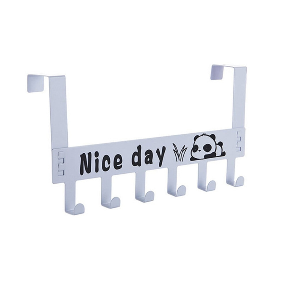 Over-The-Door Hook Rack Metal 5-Hook 9107258564757