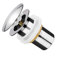 Tapón de desagüe para fregadero de cocina con colador de malla de acero.
