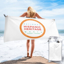 Mois national du patrimoine hispanique - Serviette de plage en microfibre douce pour la plage, idéale pour les défilés, la natation et le yoga