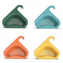 Panier d'égouttage en forme de cygne pour évier de cuisine, lot de 2