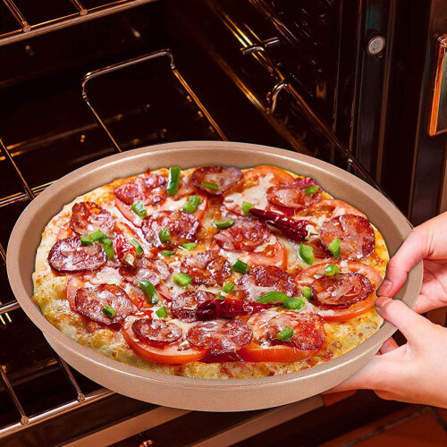 Plaque à pizza ronde antiadhésive de 20 cm