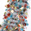 5FT Collapsible Sequin Christmas Tree with Stand Silvery 3