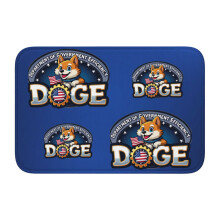 Dywanik łazienkowy z logo Doge, supermiękki, antypoślizgowy, 15,75 x 23,62 cala