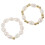 2er-Set elegante Perlenringe für Damen 1