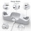 Oculus Quest 2 charging dock with 2 batteries and magnetic 4
