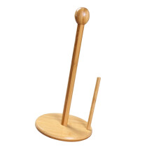 Toalettpappershållare i bambu för badrum, 1-pack