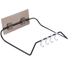 1 stuk Simplicity wandrek voor wastafel, multifunctioneel opbergrek, hangende opberghouder voor keuken en badkamer (zwart)