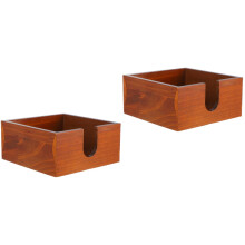 Taschentuchboxhalter aus Holz im Vintage-Stil, 2-teilig
