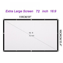 Prettyui bärbar HD-projektorduk 16:9 vikbar