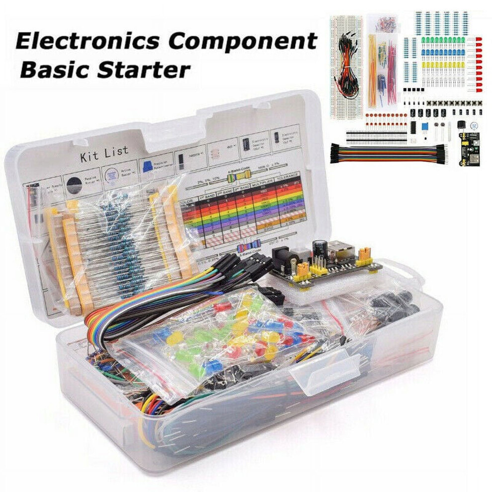 Breadboard Jumper Wires Resistor Kit For Arduino 9107258882103