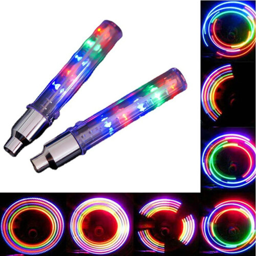 Haimni LED bicycle rim lights waterproof 2 packs