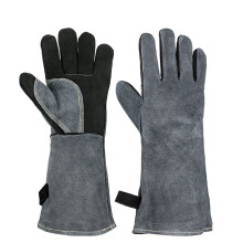 Hittebestendige ovenhandschoenen van geïsoleerd leer, 2 paar