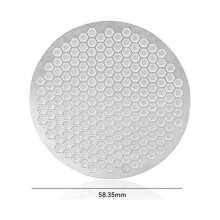 Ekran krążka espresso, dwuwarstwowy, metalowy, 51-53 mm