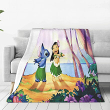 Lilo és Stitch flanel takaró 125x100 cm