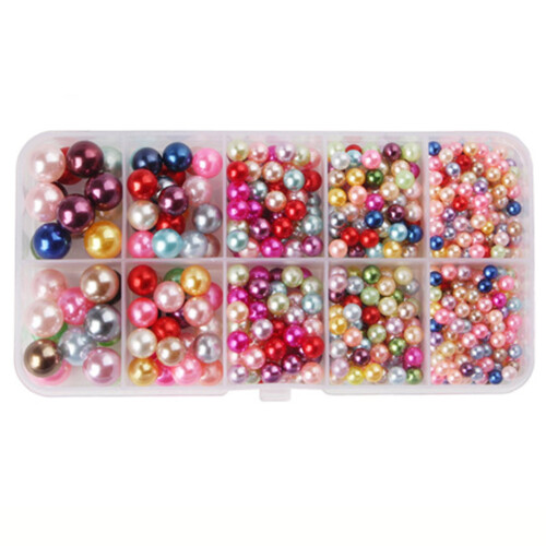 Perles de nacre rondes pour loisirs créatifs, 100 pièces 1
