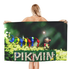 Pikmin-rantapyyhe, erittäin pehmeä, nopeasti kuivuva, 81 x 132 cm