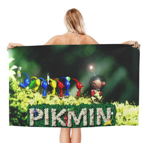 Πετσέτα θαλάσσης Pikmin εξαιρετικά απαλή, γρήγορο στέγνωμα 32x52 ίντσες