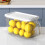 Square clear food storage containers with handles and lids 4
