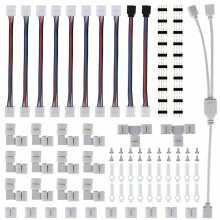 RGB5050 LED-Streifen-Anschlussset, 4-polig, 75 Stück